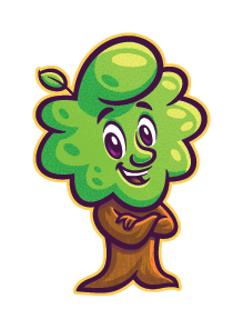 Happy the Tree, the Valley Tree Care mascot